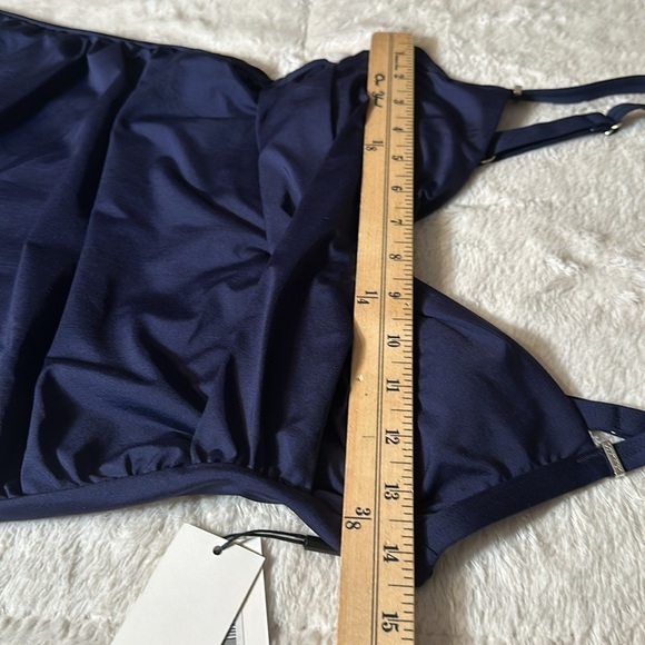 Calvin Klein Women's Standard Tankini Swimsuit Tummy Control Navy Blue size XS - Picture 11 of 16